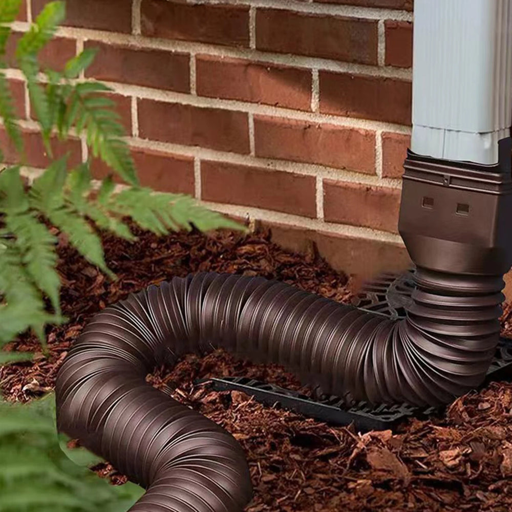 Rain Gutter Downspout Extensions Flexible Drain Downspout Extender Connector with 3X4In and 2X3In Connectors Screws for Included